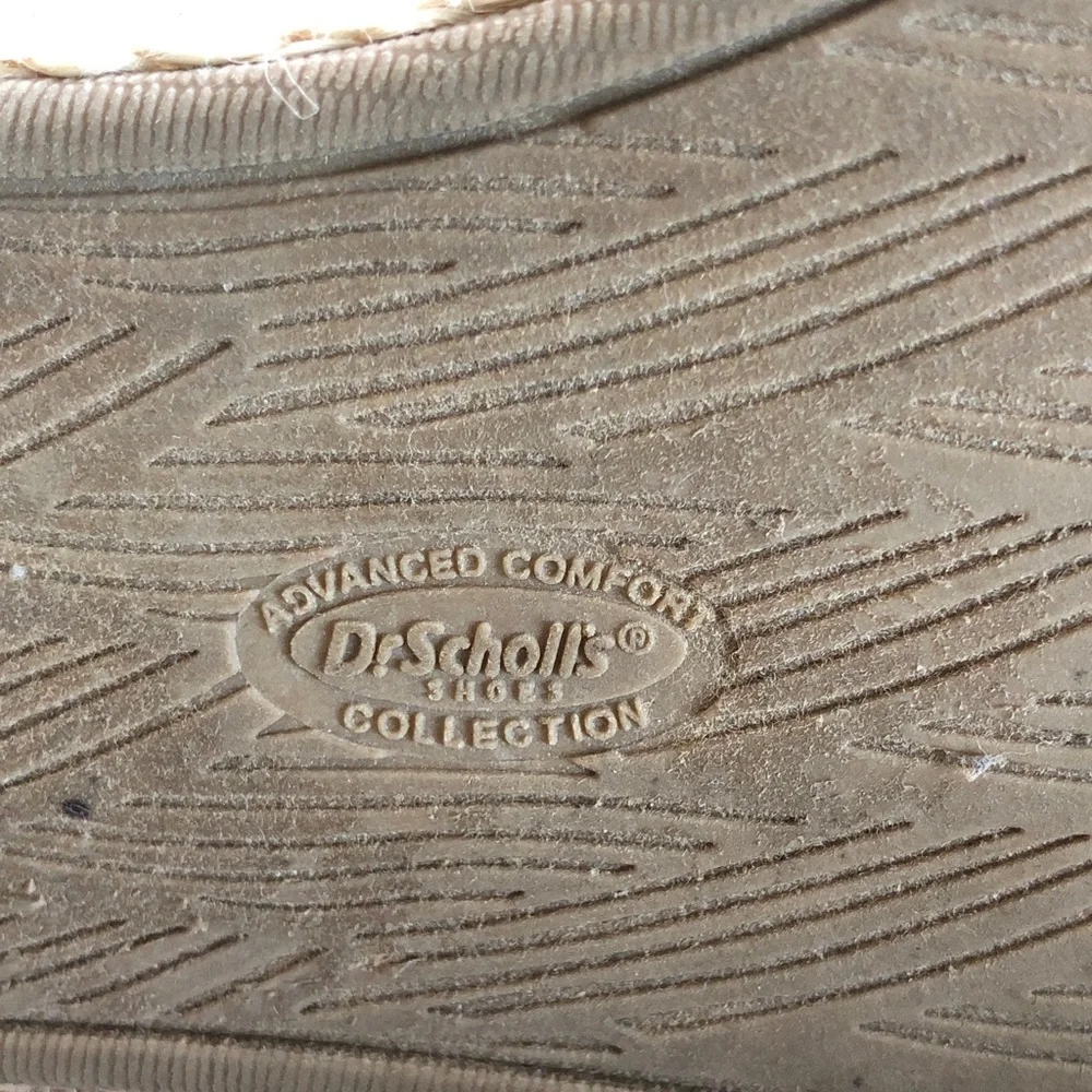 Dr. Scholl's Black Platform Espadrille Slip-Ons